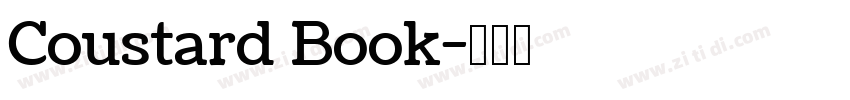 Coustard Book字体转换
